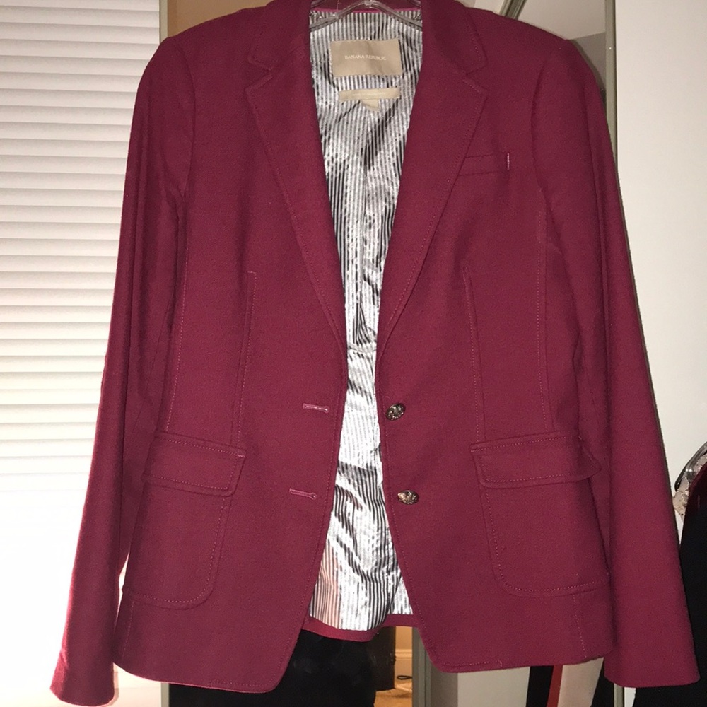 Banana Republic Dark Red Blazer